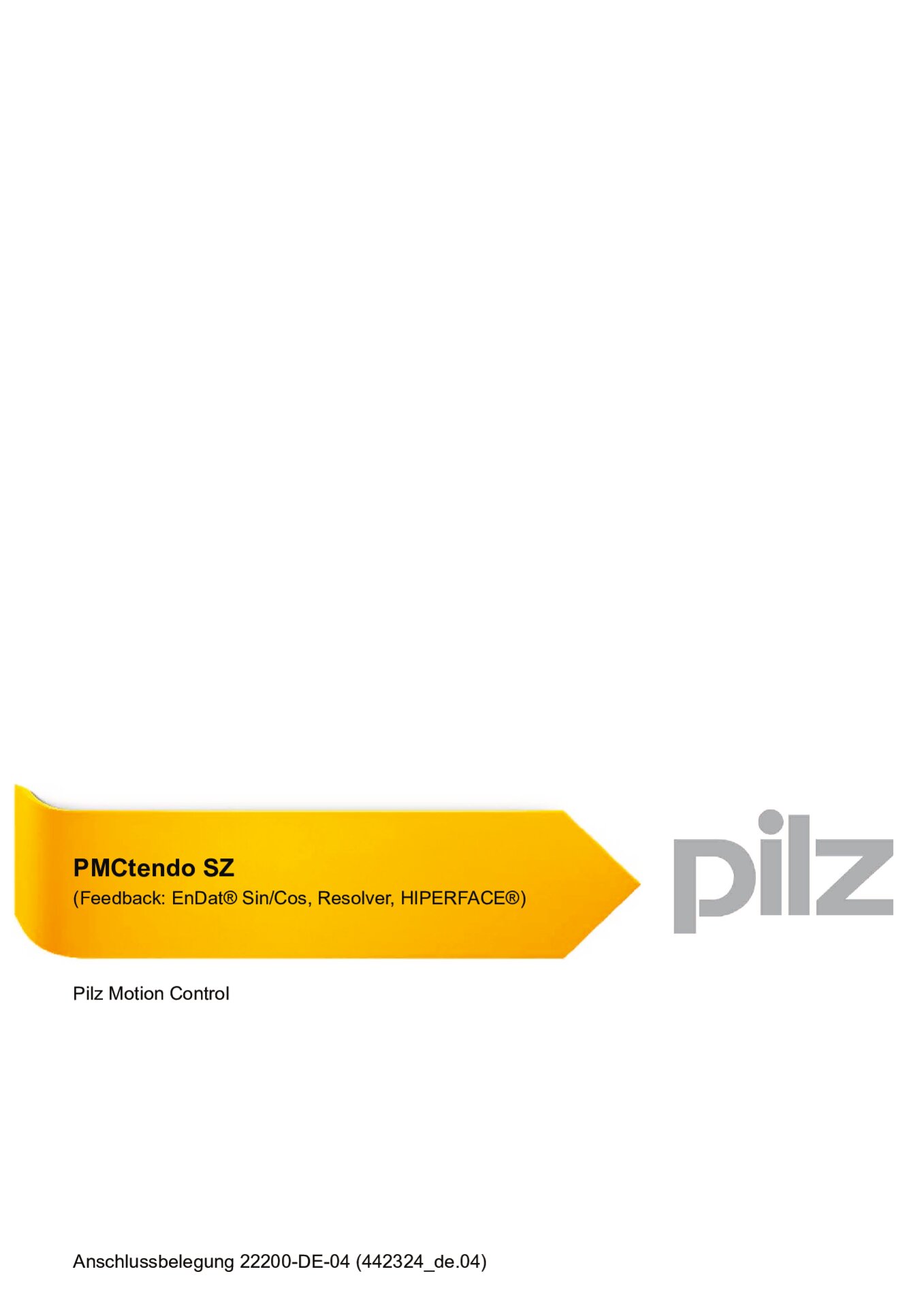 Anschlussplan PMCtendo SZ Feedback analog (Pilz ID 22200-DE-02)