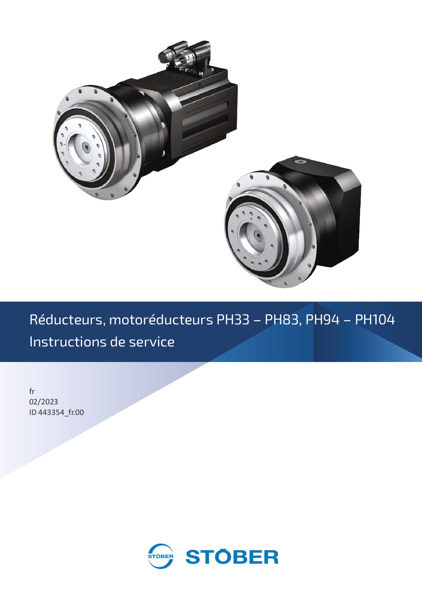 Instructions de service Réducteurs_motoréducteurs PH33-PH83 PH94-PH104