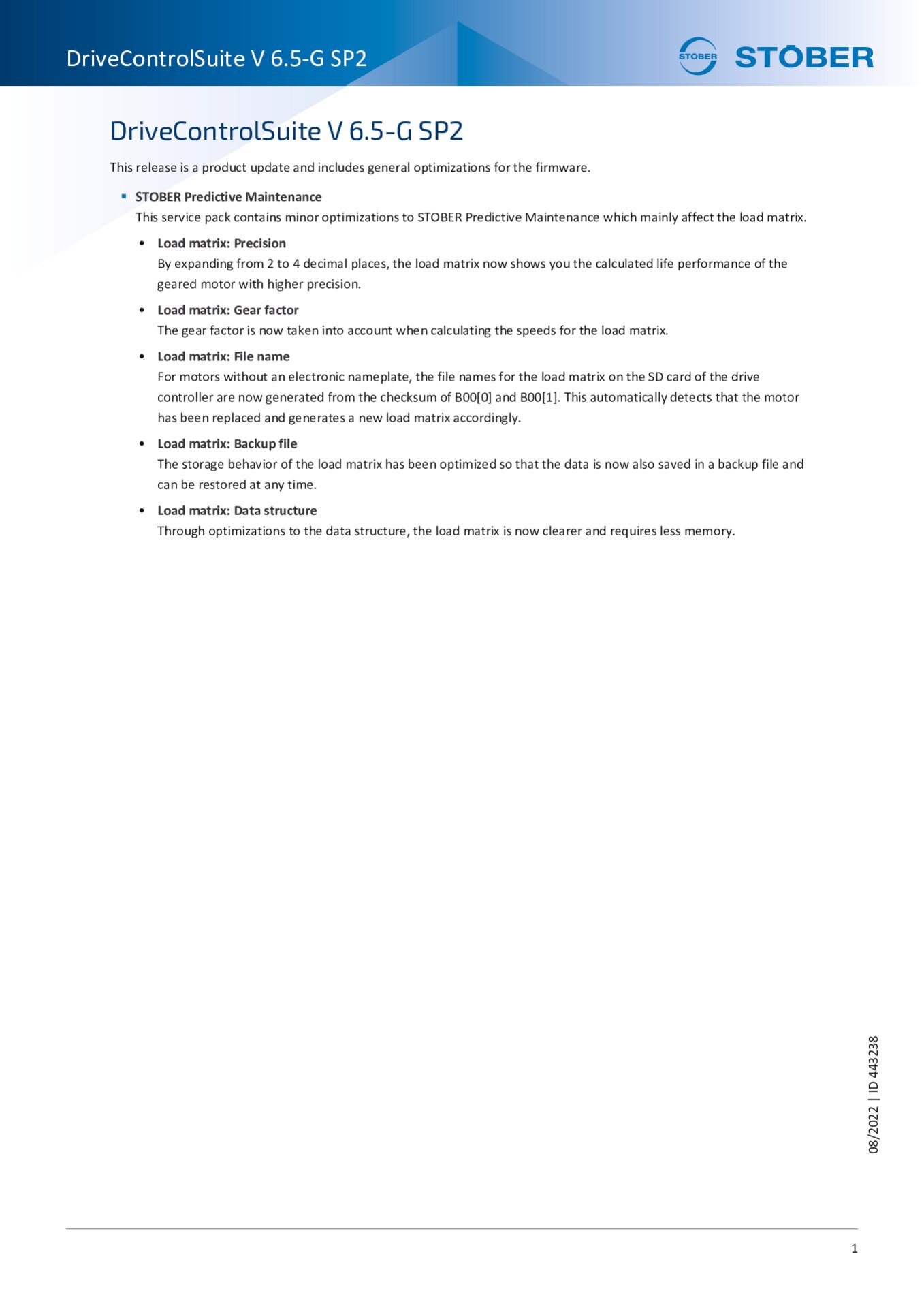 Release notes DriveControlSuite DS6