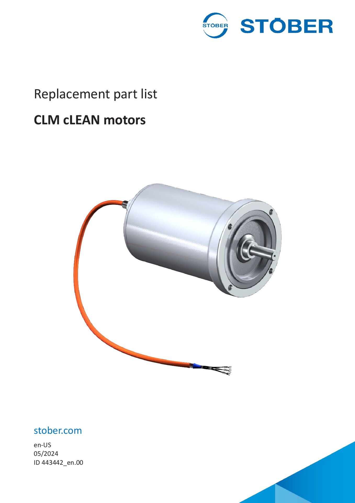 Replacement part list cLEAN-Motor CLM