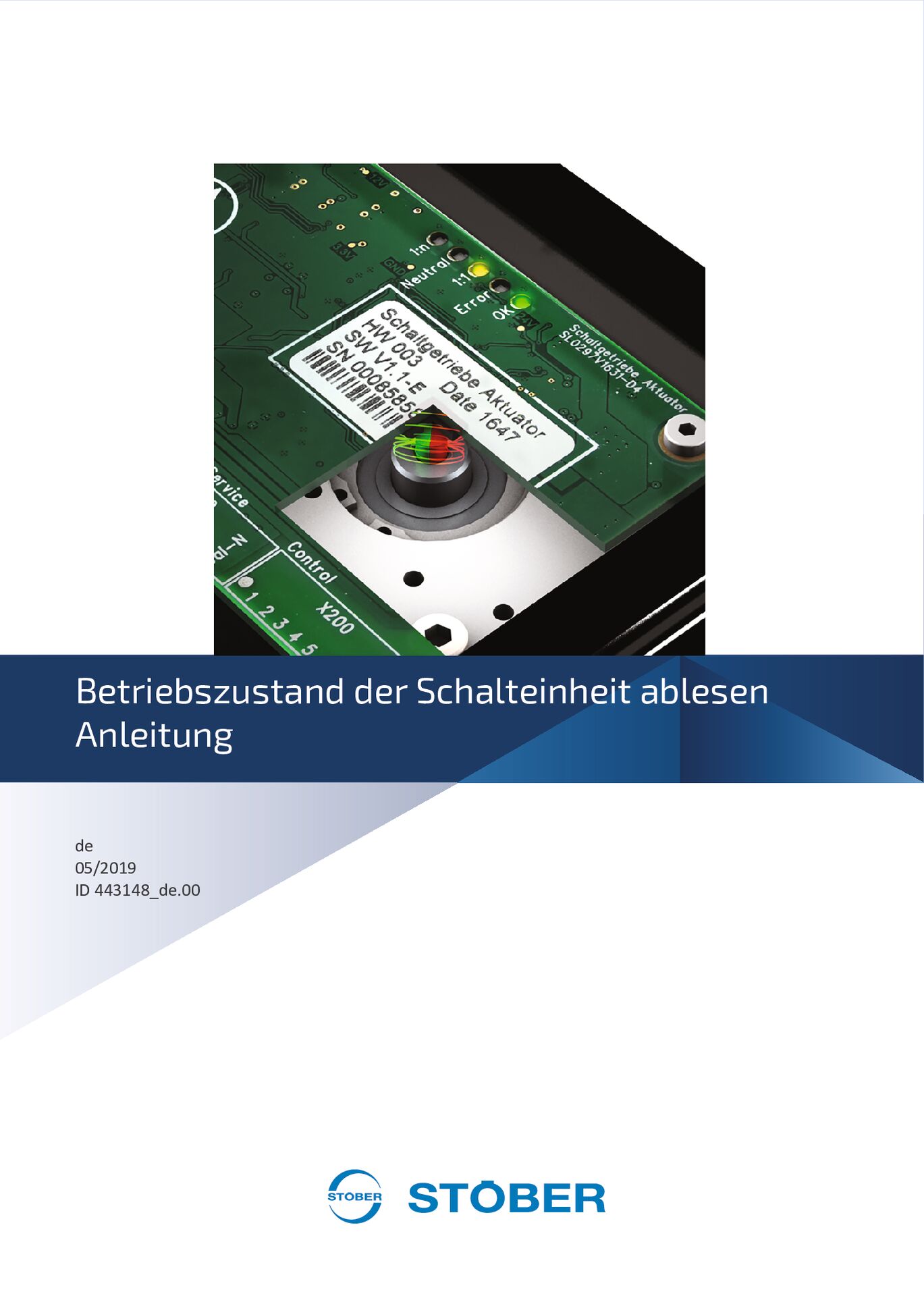 Betriebsanleitung Zweigang-Schaltgetriebe Betriebszustand Schalteinheit_DE