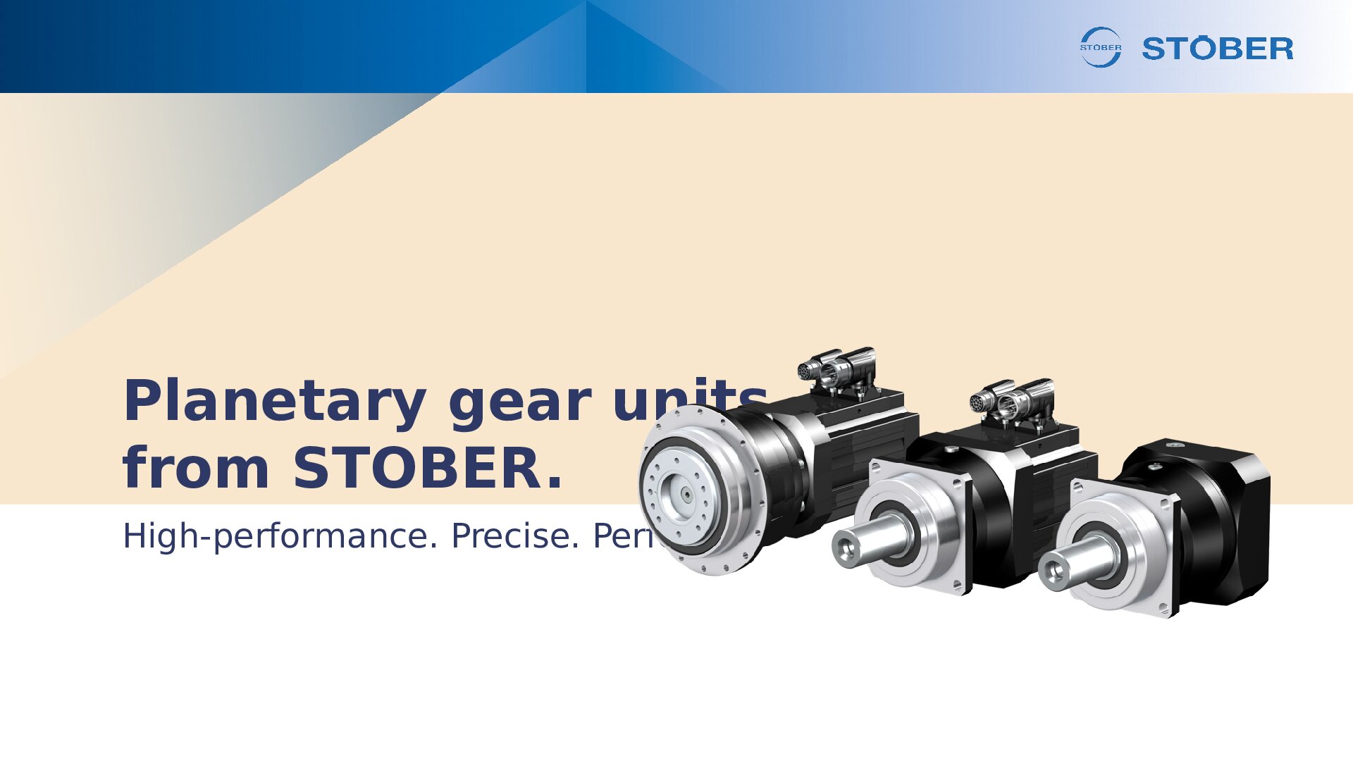 Planetary gear units from STOBER