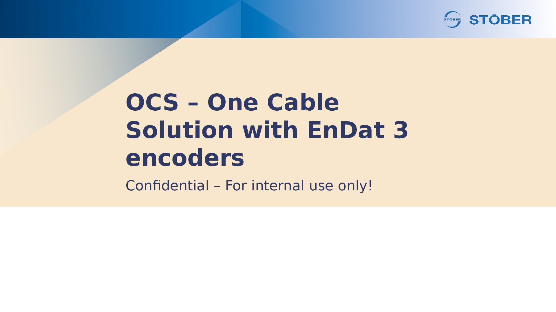 PP Technical Meeting OCS with EnDat 3 encoders