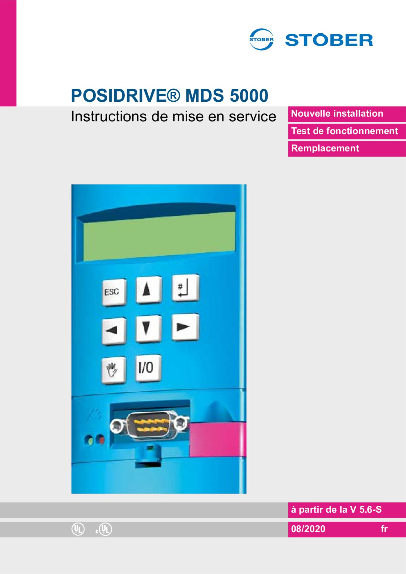 Instructions de mise en service MDS 5000