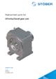 Replacement parts list K9 helical bevel gear unit