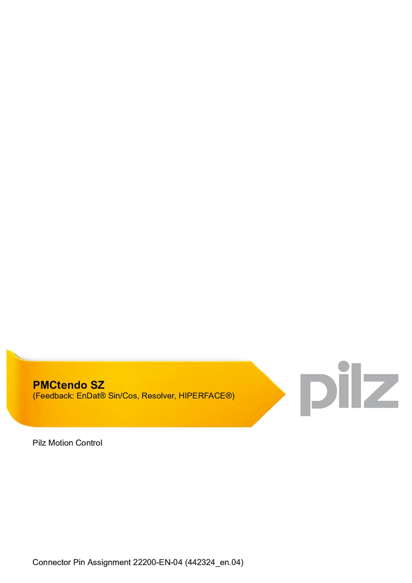 Connection plan PMCtendo SZ Feedback analog (Pilz ID 22200-EN-02)