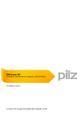 Connection plan PMCtendo SZ Feedback analog (Pilz ID 22200-EN-02)