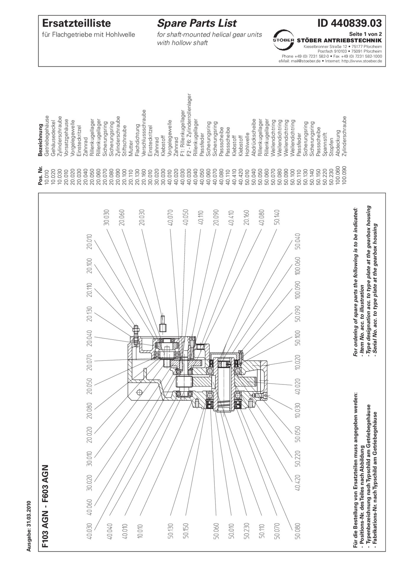 Offset helical gear unit » STOEBER