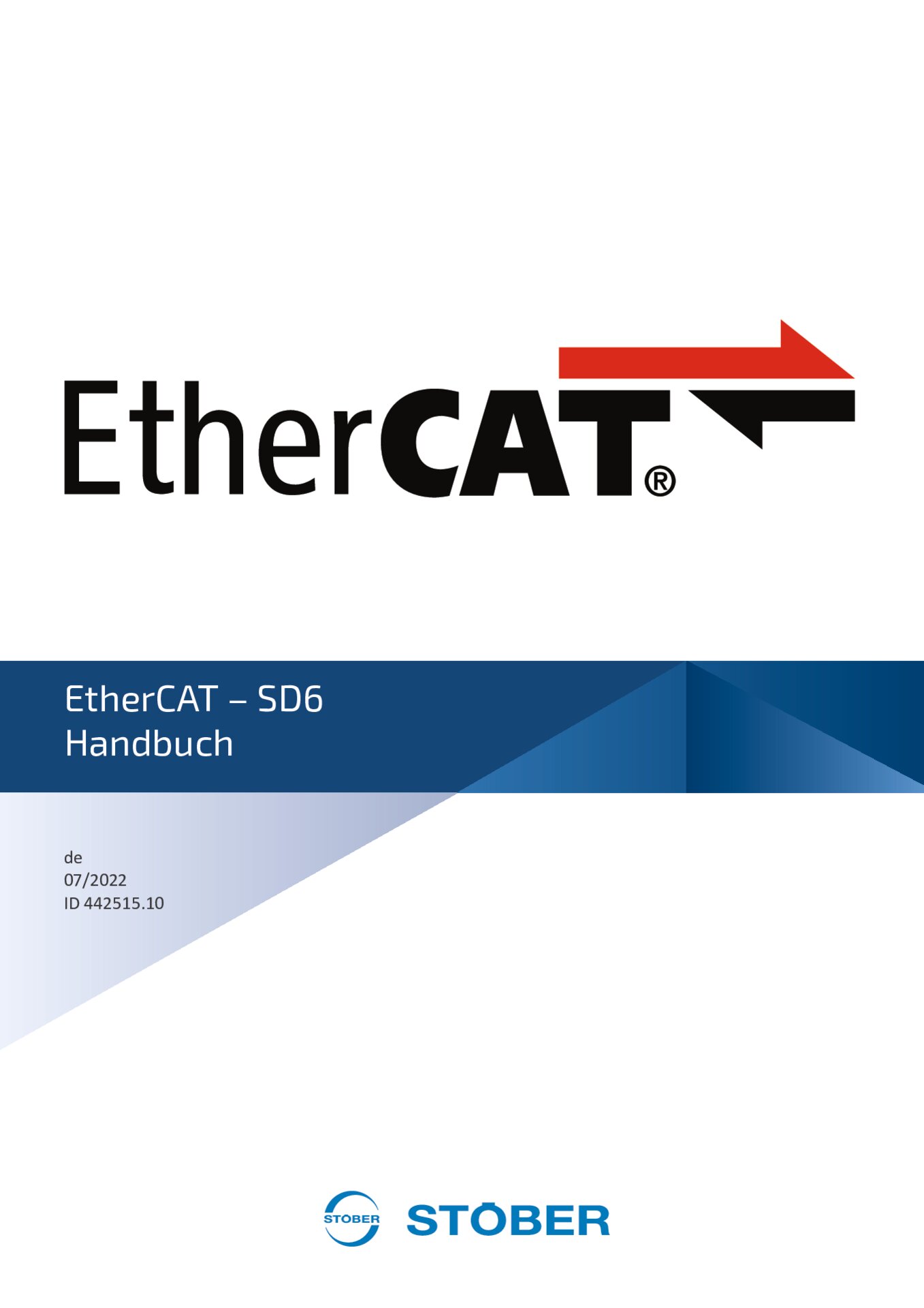 Handbuch EtherCAT - SD6