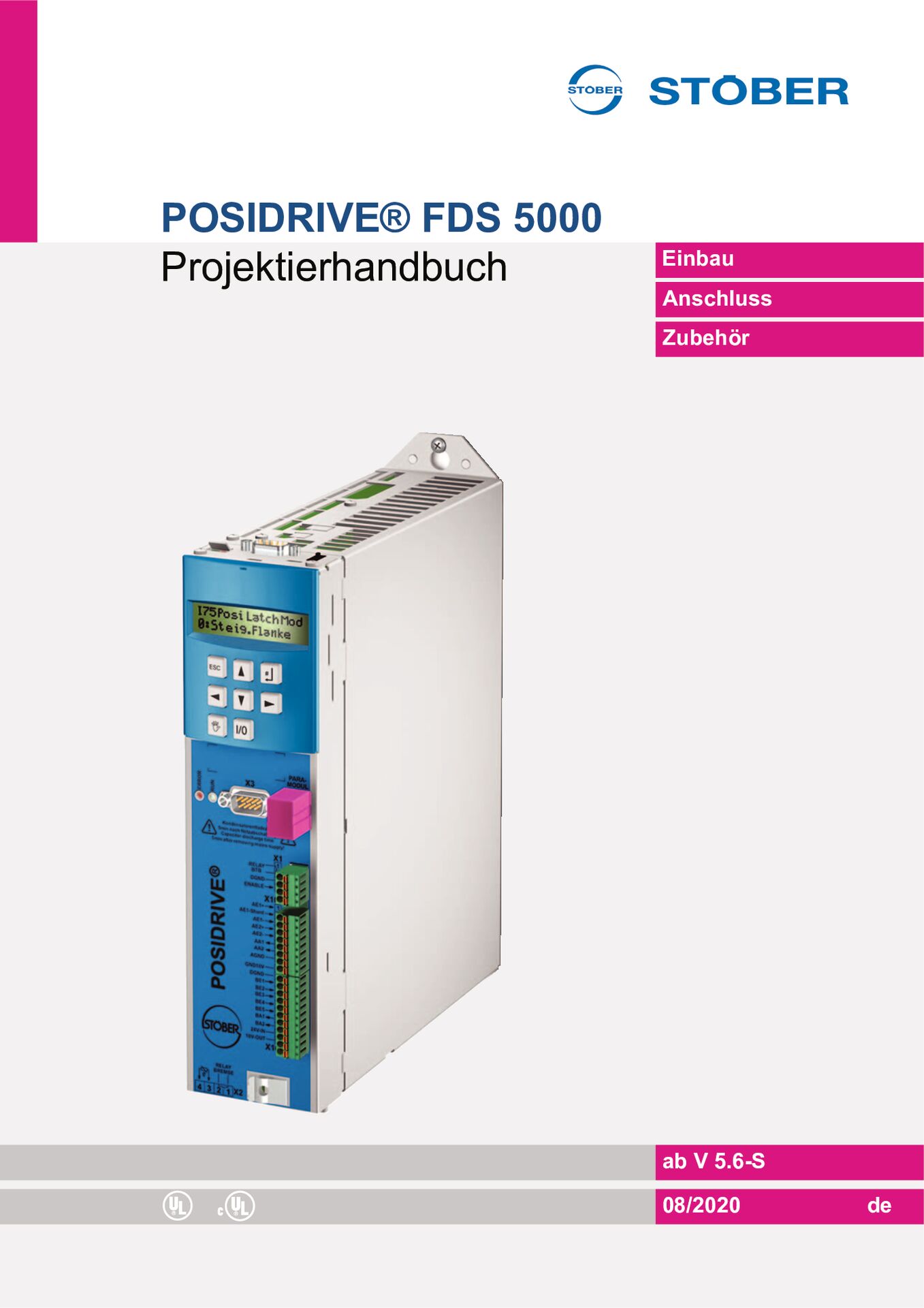 Projektierhandbuch Frequenzumrichter FDS 5000 ab HW 200