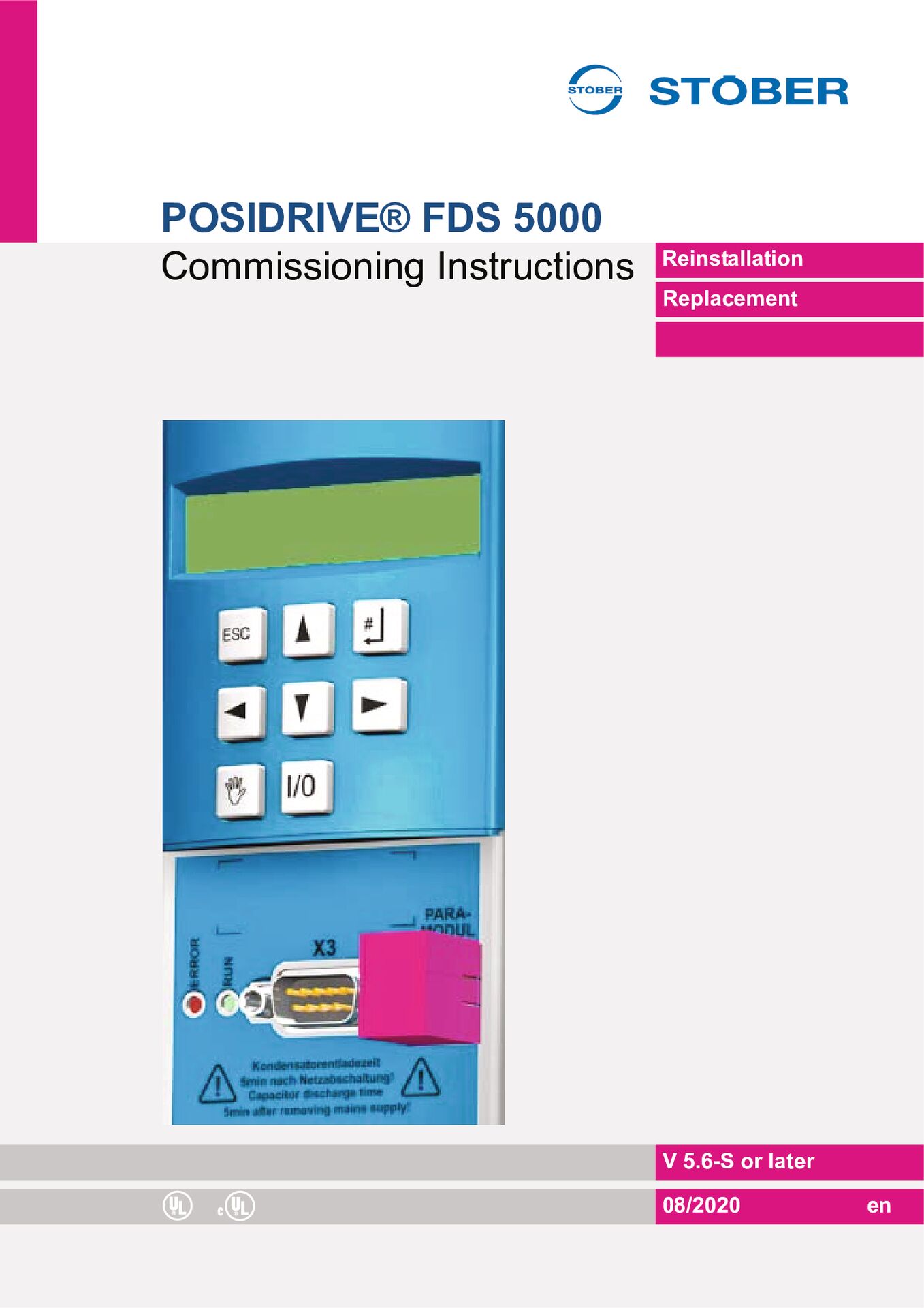 Commissioning instructions FDS 5000