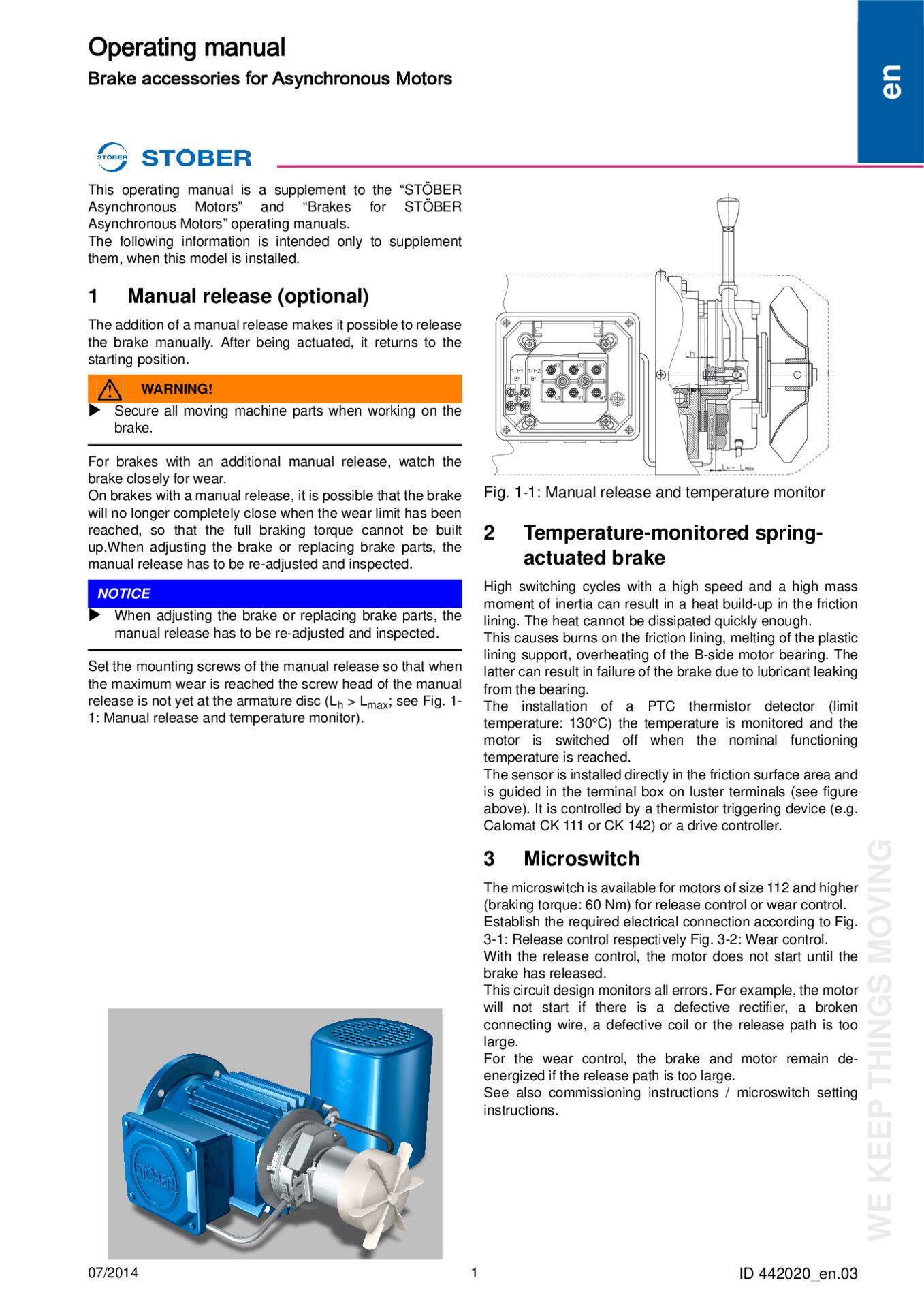 Operating instructions Brake accessories for Asynchronous Motors