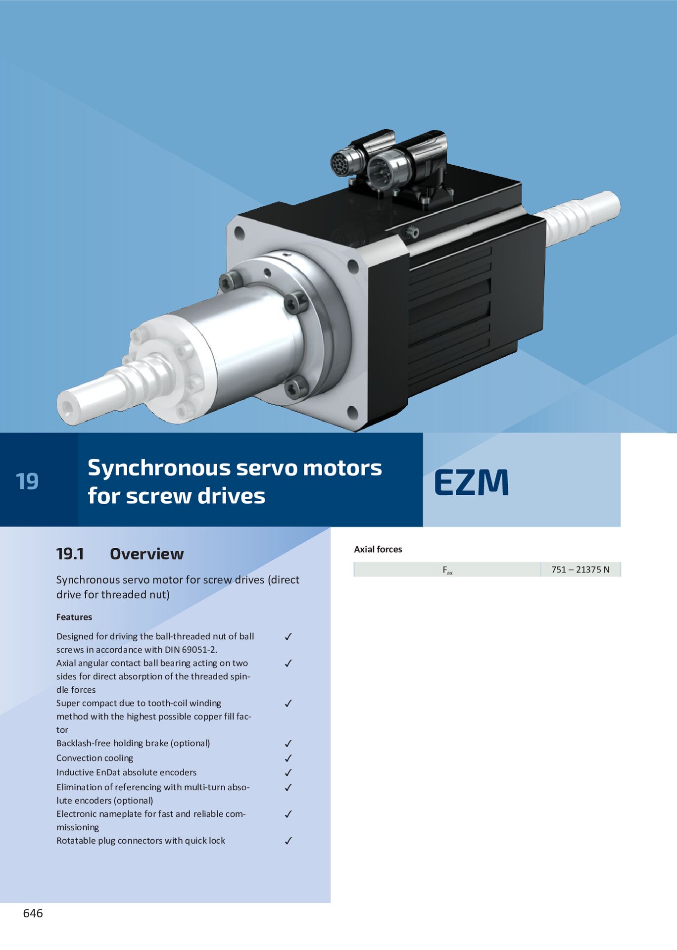 Synchronous Servo Motors EZM Ratings