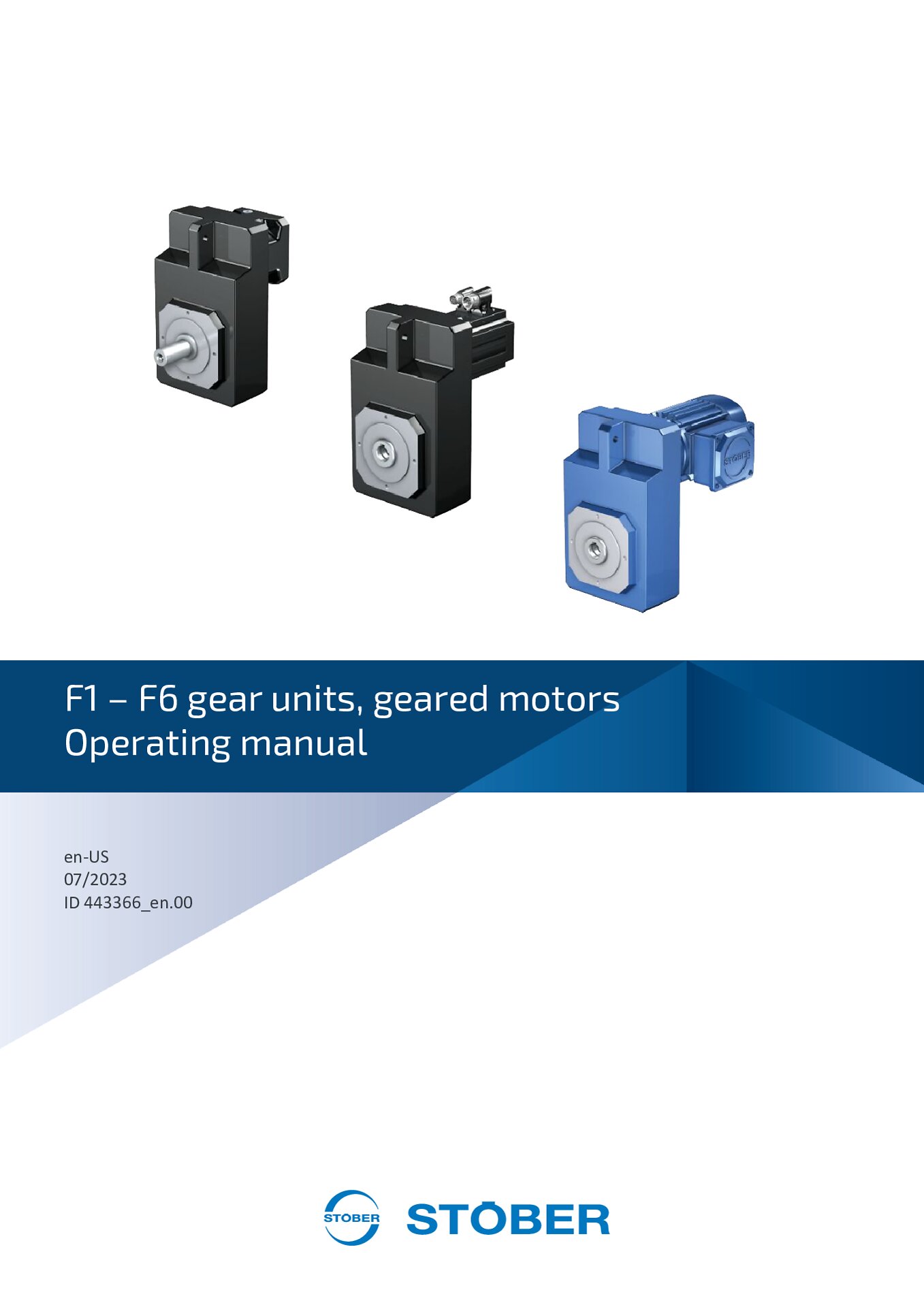 Operating manual F1 - F6 gear units and geared motors