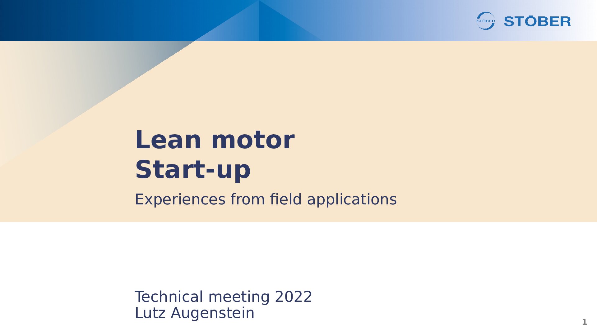 PP Technical Meeting 2022 Lean start-up experiences
