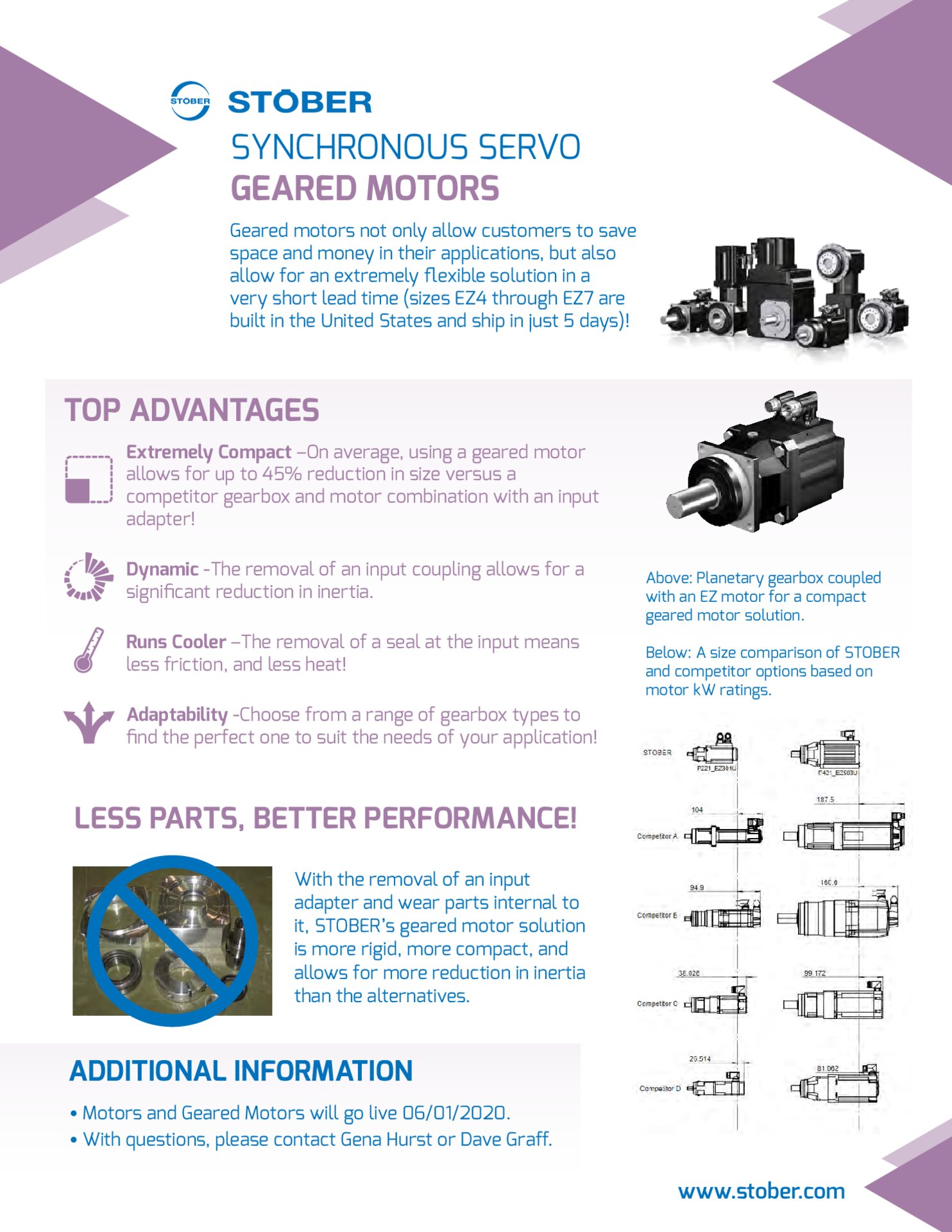 Flyer Servo Geared Motors Bulletin