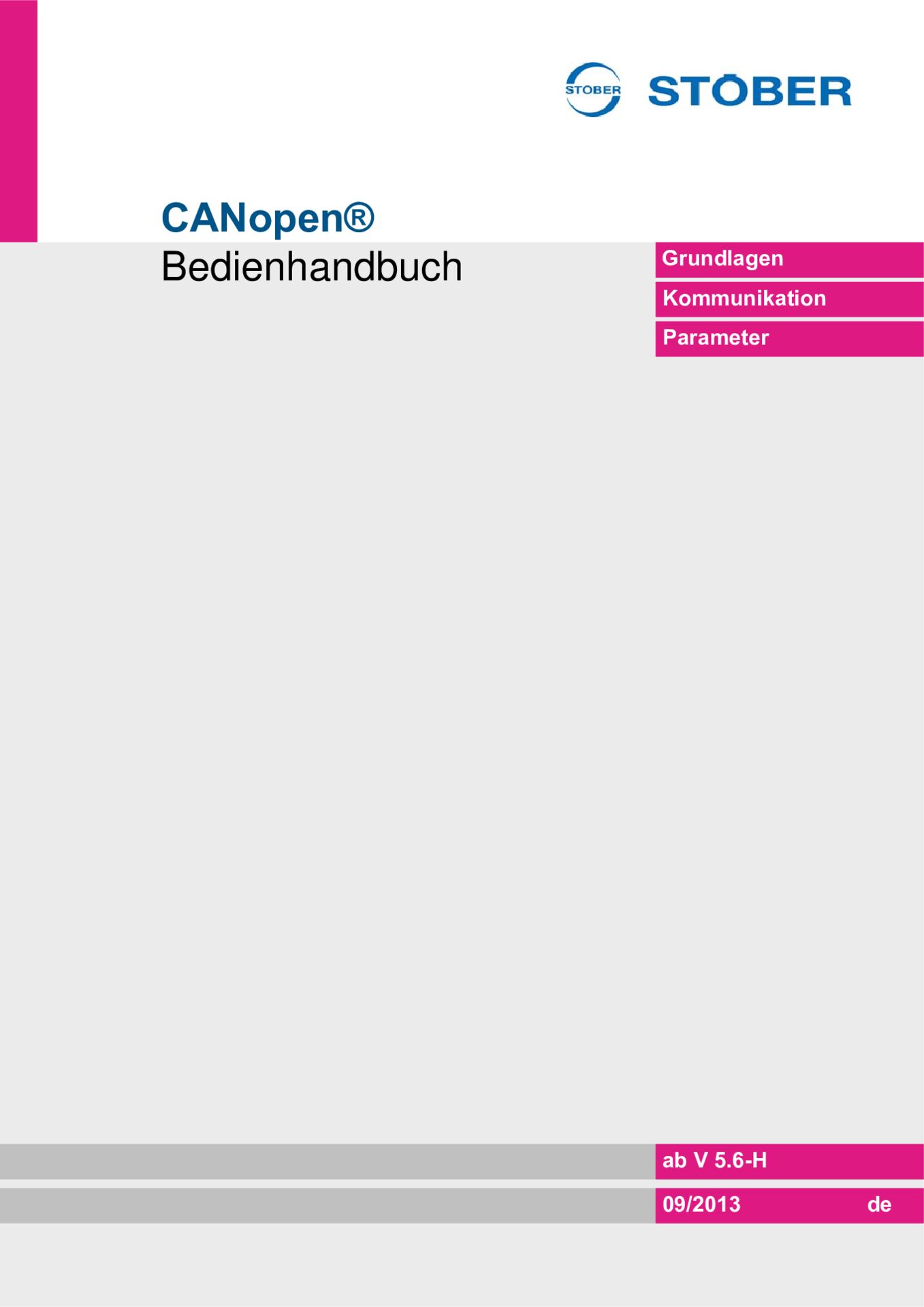 Handbuch CANopen