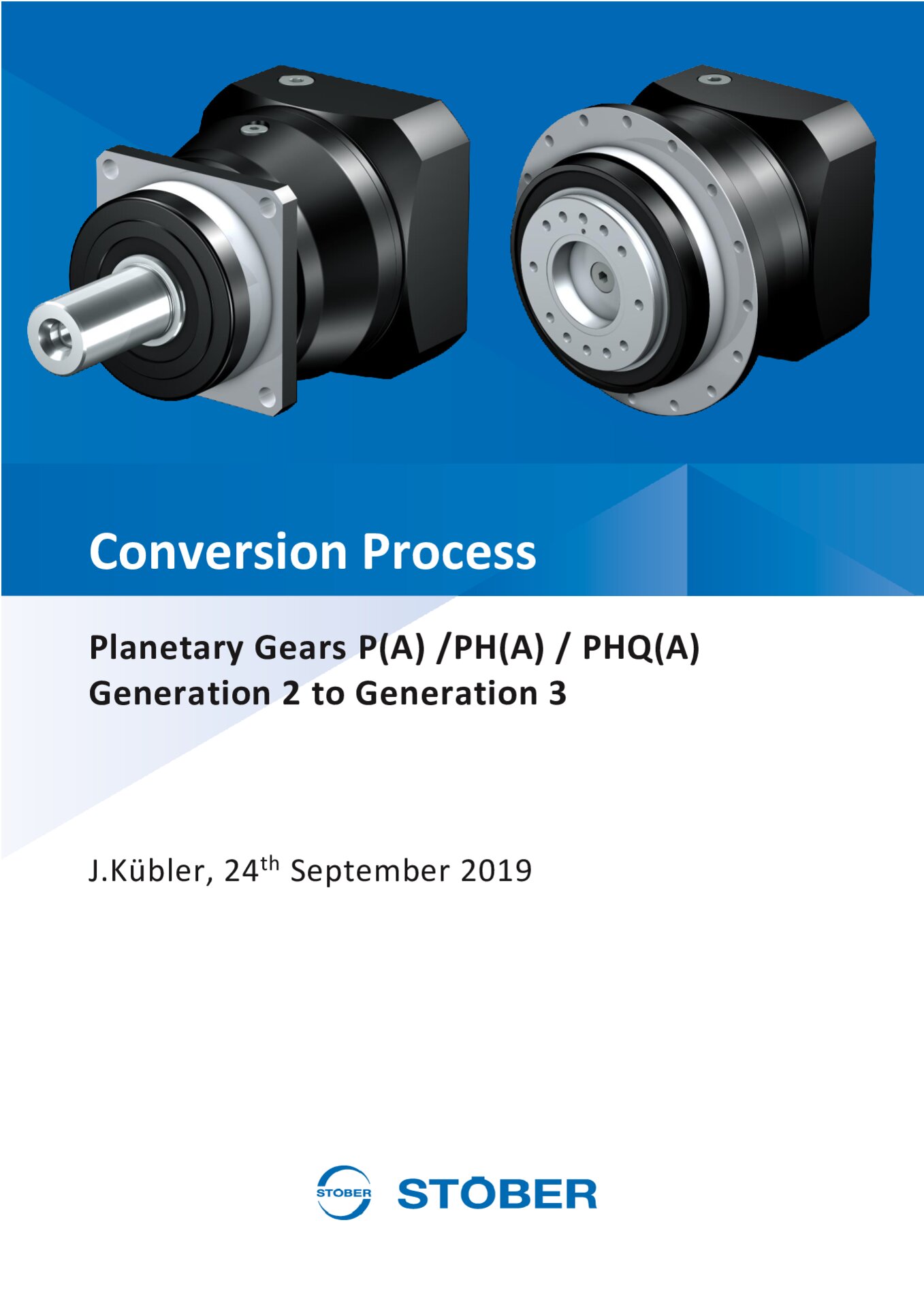 Conversion Process Planetary Gear Units