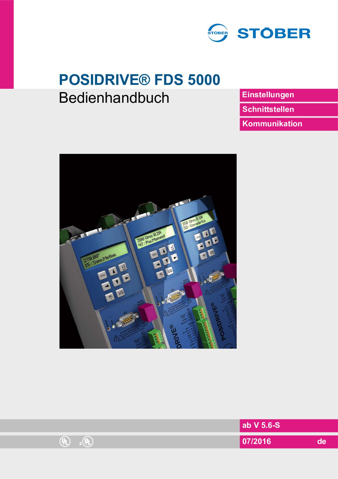 Bedienhandbuch Frequenzumrichter FDS 5000