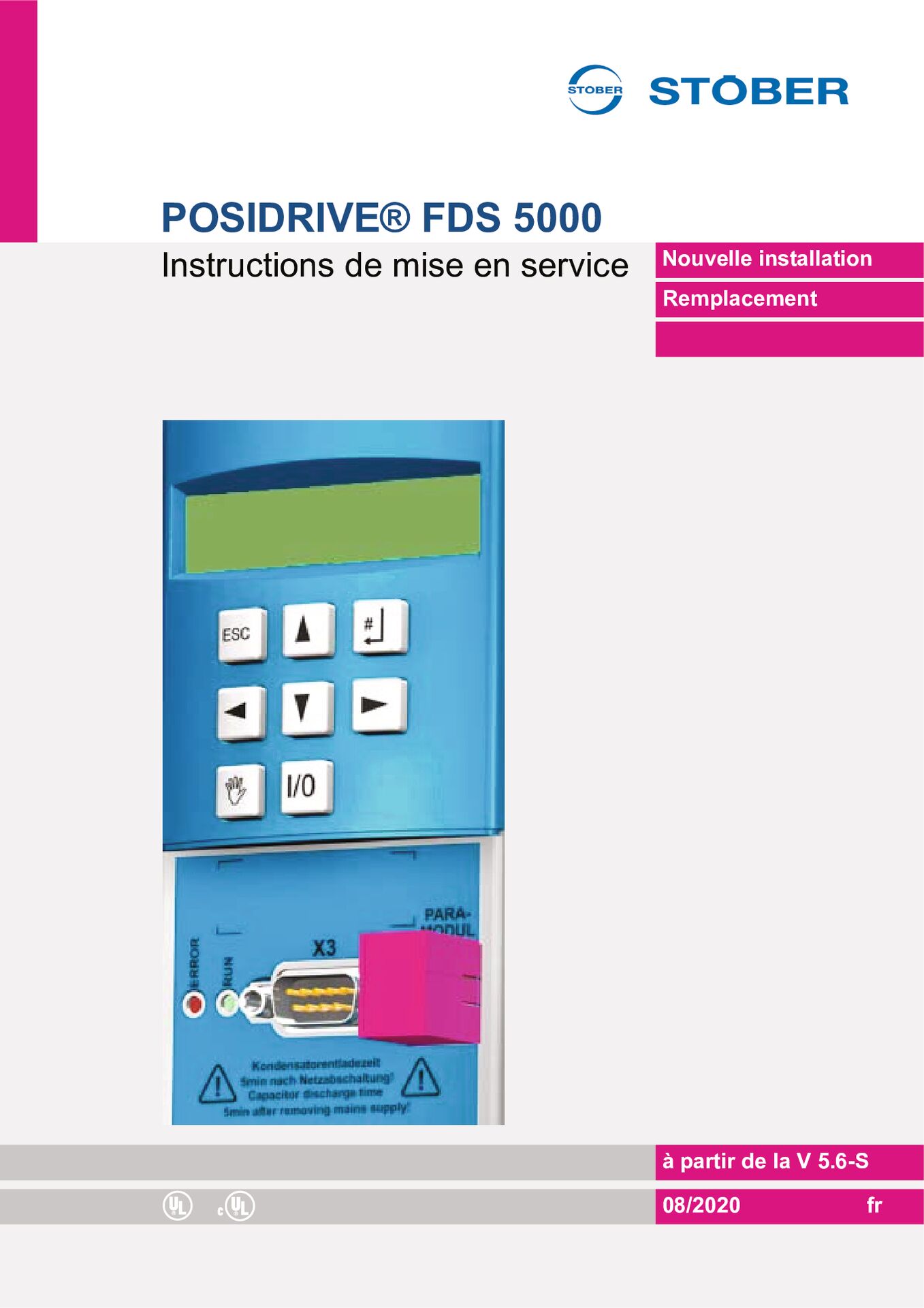 Instructions de mise en service FDS 5000