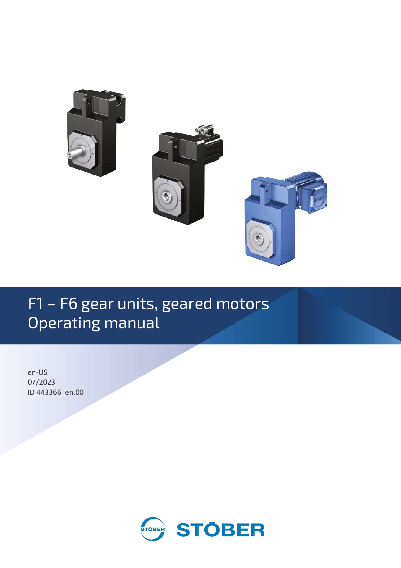 Operating manual F1 - F6 gear units and geared motors