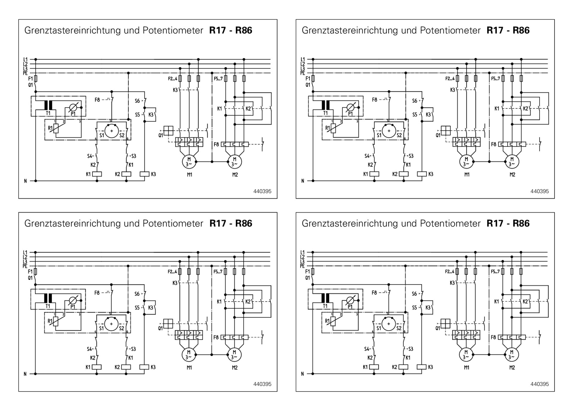 Inbetriebnahmeanleitung Grenztastereinrichtung und Potentiometer R17-R86