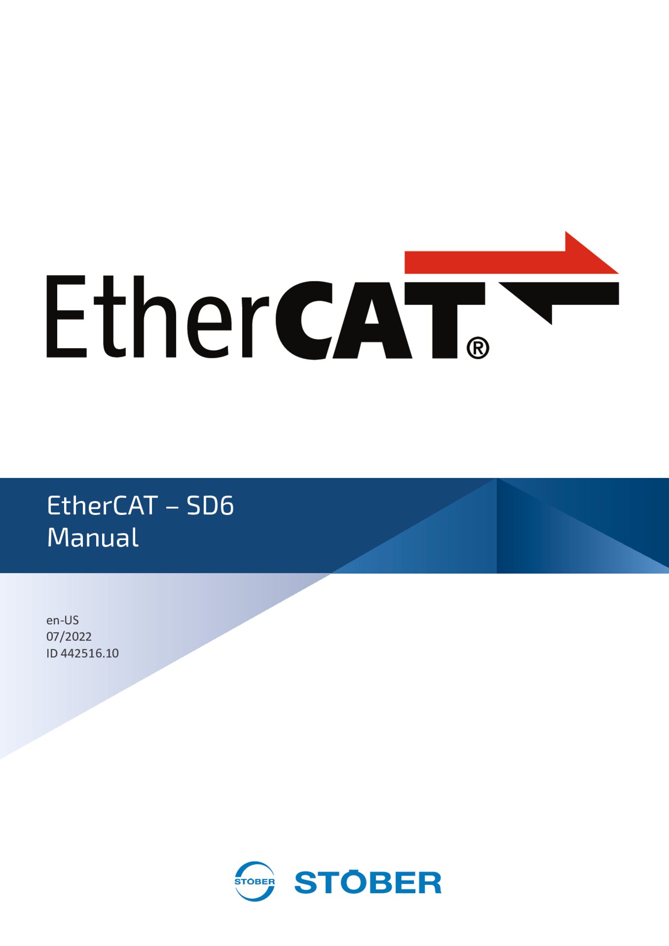 Manual EtherCAT - SD6