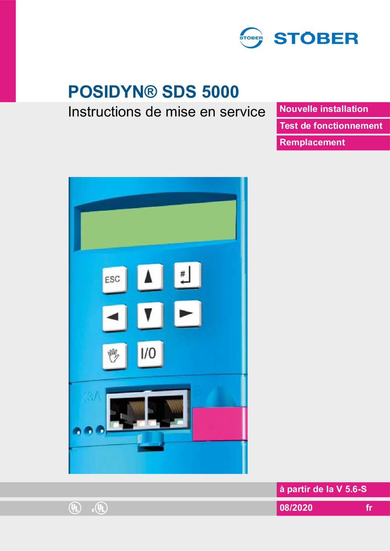 Instructions de mise en service SDS 5000