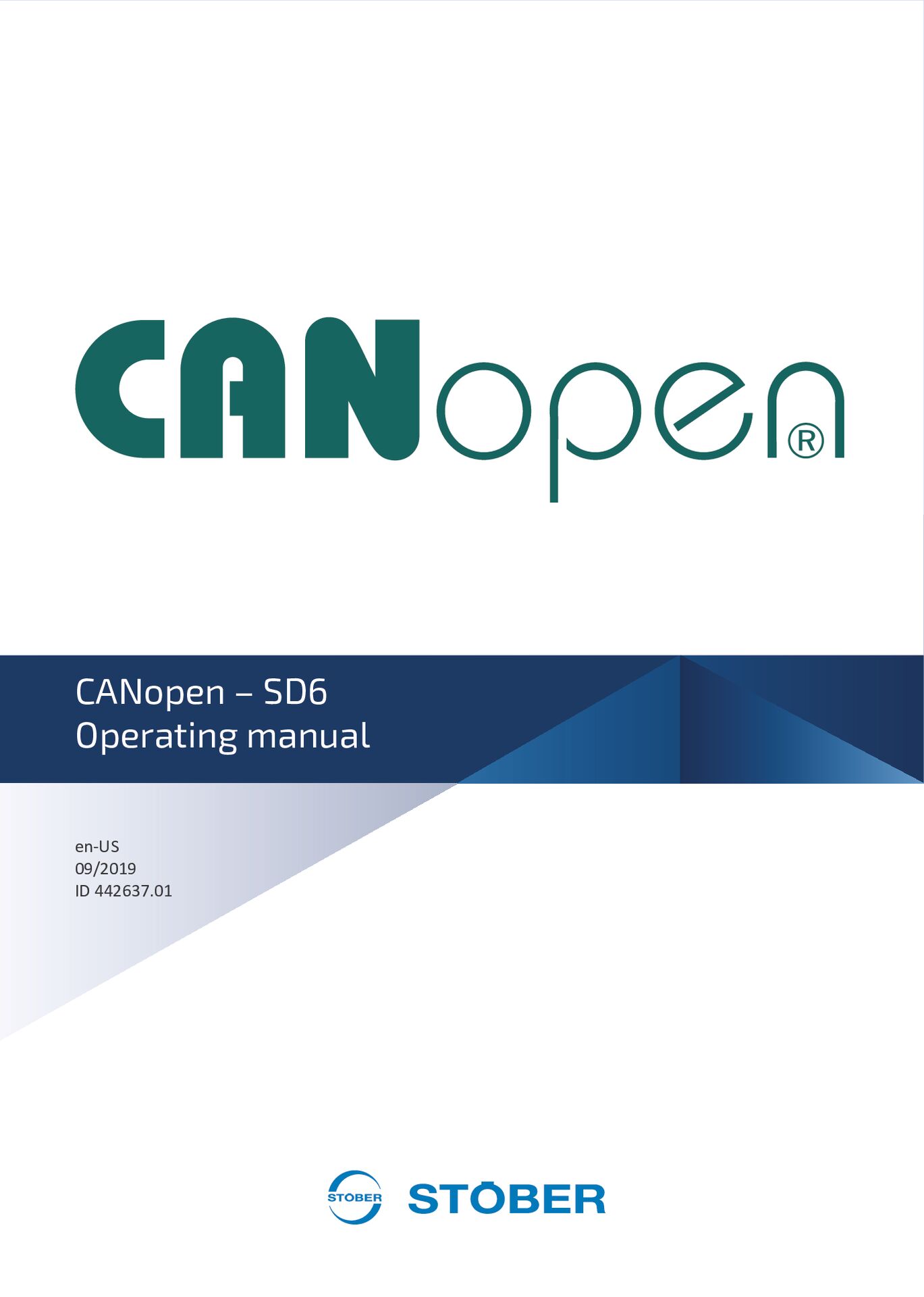 Manual CANopen - SD6