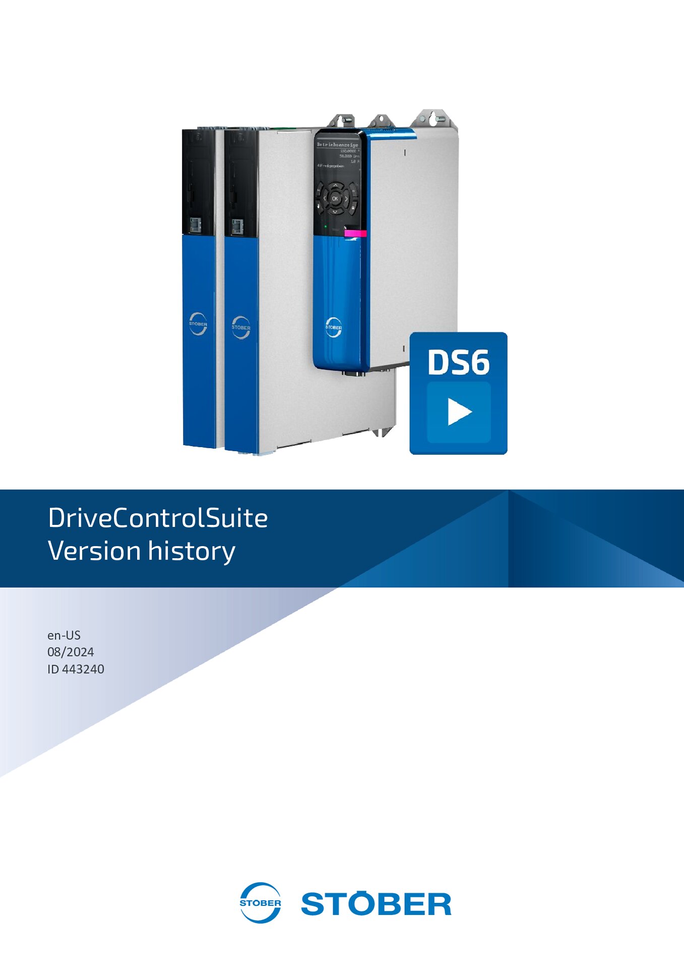 Version history DriveControlSuite DS6