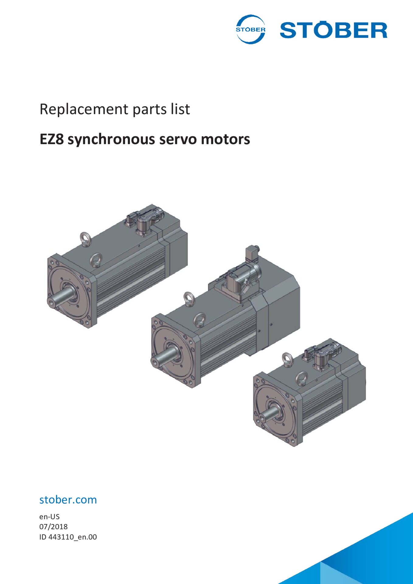 Replacement parts list EZ8 synchronous servo motors