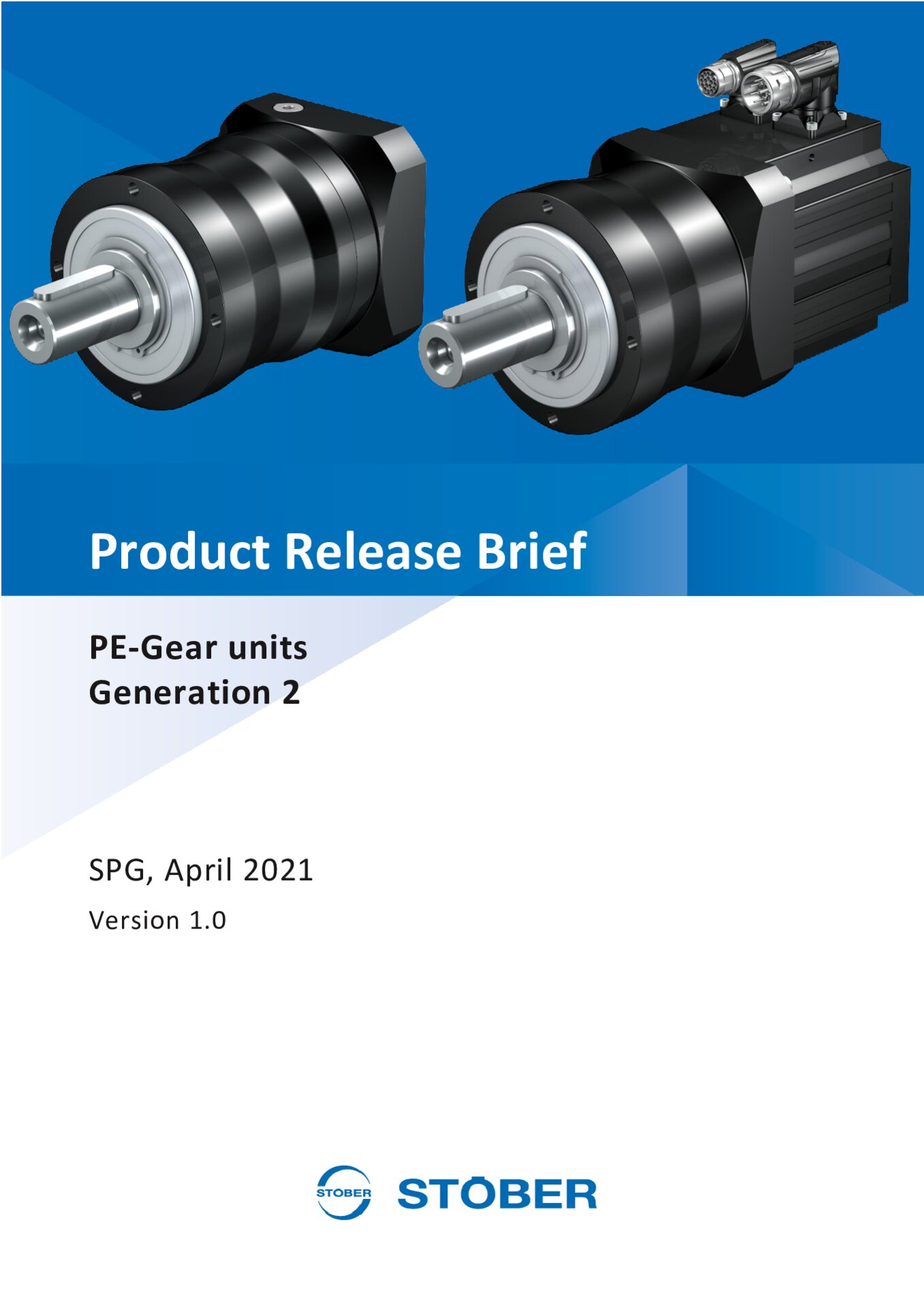 Product Release Brief PE Gear Units Generation 2