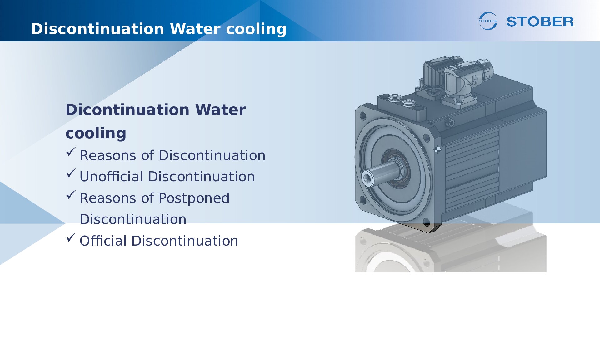 PP Technical Meeting Discontinuation Watercooling