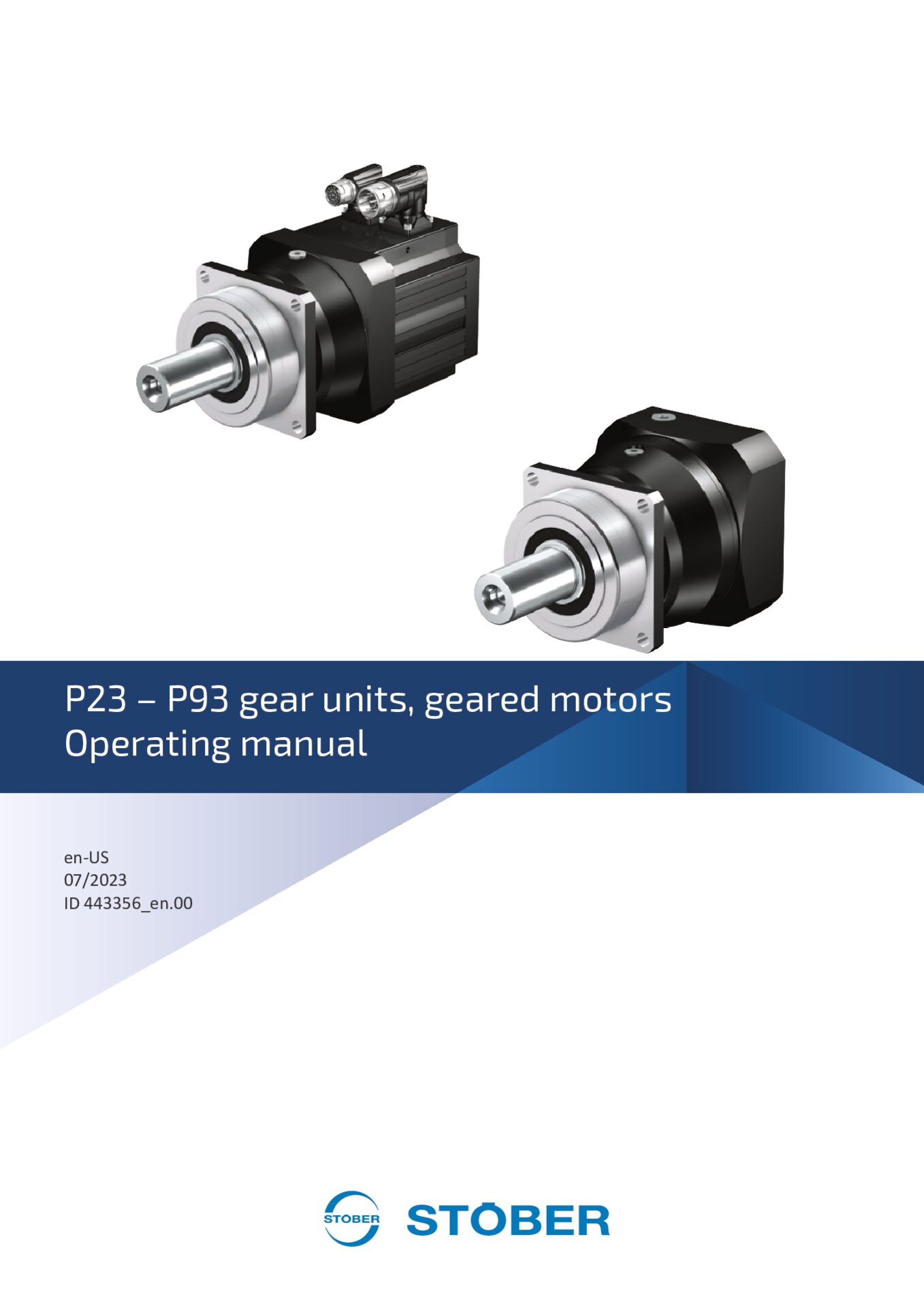 Operating manual P23 - P93 gear units and geared motors